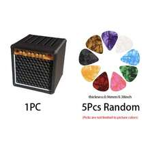 独特的3D打印迷你吉他音箱拨片收纳盒 | 酷炫吉他配件 | 小巧拨片收纳 | 迷你吉他音箱拨片收纳盒 / Miwayer吉他拨片收纳盒 / 3D打印大容量便携式音箱造型吉他拨片收纳盒，带5个插槽 / 适用于吉他配件，适合返校季（不含拨片） - 3d撥片收納 - 查看 13