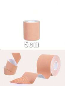 1 Roll Invisible Self-Adhesive Breast Lift Tape, Strapless Bra Cups Enhancer Pads For Women - Beige - View 10