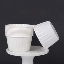 50个装烘焙纸杯蛋糕衬垫，耐热PET纸杯，卷边加固不油腻，纸杯蛋糕包装纸，烘焙纸杯 - 查看 8