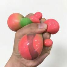 Color Changing Watermelon Squishy Stress Relief Toy – Slow Rising Squeeze Fidget With Soft Texture, Creative Mood Boosting Desk Decor Novelty Toy - 彩色 - 查看 2