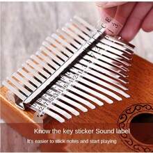Thumb Piano 17 Tone Kalimba Kalimba Beginner's Introduction Thumb Piano Portable Instrument Finger Piano Instrumentos Musicales - 彩色 - 查看 9