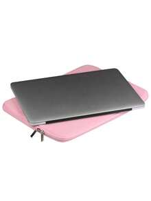 1pc Minimalist Dual Zipper Laptop Sleeve, Protective Case For Laptop - View 4