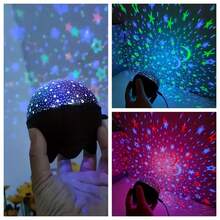 1 Set Star Sky RGB Lighting, Galaxy Projector Lamp | Celebration Party Decor Light, Bedroom Night Light, Indoor Ambient Light, Room Decor Accessory, Desktop Projection Lamp - Multi-color light - View 9