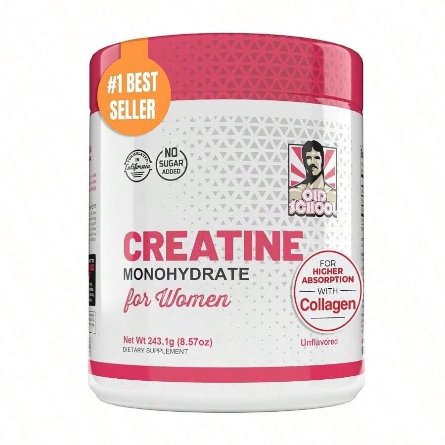 0ld School Labs Creatine For Women Post-Workout Supplement - 5000mg Creatine, 2000mg Hydrolyzed Bovine Collagen & BCAA 2:1:1 For Lean Muscle Growth, Fast Recovery & Stamina - 30 Servings Weight Loss Free Shipping Wellness Weight Loss Products Free Shipping Items Only Viberator Health Vitamins Supplements Chlorophyll Creatina Monohidratada En Polvo Pastillas Para Bajar De Peso Vitamins Probiotics For Women Dildos Consoladores Protein Powder Lemme Gummies Vaginal Vap Creatina Colageno Para Mujer Health Condom Vitaminas Quick Ship Items Consolador Bbl Gummies - 30 phần ăn - Xem 1