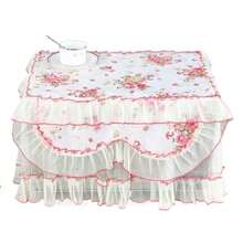 Romantic Lace Microwave Cover Flounce Home Decor Polyester Square Home Cover Cloth Modern Minimalism High-Quality - Multicolor - View 14