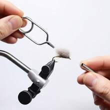 Stainless Steel Neck Feather Clip, Fly Tying Tool For Fishing Hooks - Multicolor - View 3