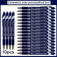 10pcs Customized Engraved Ballpoint Pens - Smooth Writing, Personalized Information, Touch Screen Compatible Retractable Clip, Ideal For Office And Christmas Greetings - Sets - View 15
