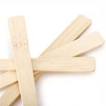 150 piezas/Set, 50 piezas/Set, 25 piezas/Set, 10 piezas/Set Juego de cubiertos de ensalada de bambú natural, vajilla occidental, cuchillo, tenedor y cuchara de bambú, de alta calidad, para bodas y fiestas, aperitivos, estilo rústico, utensilios de picnic naturales - Bambú - Ver 6