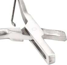 PENO Muescador de Orejas de Animales, alicates portátiles de Acero Inoxidable para Etiquetas de Orejas de Cerdo Que evitan Que se deslicen Perfectamente Cortados para ovejas para Perros (Forma de U) - Blanco - Ver 7