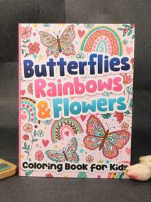 Magical Butterflies & Rainbows Coloring Book: Vibrant Designs Of Butterflies, Rainbows & Flowers For Girls – Bold Lines, Cute Characters & Sparkly Scenes To Spark Creativity And Make Coloring Extra Fun - A - View 12
