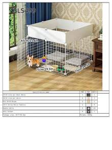 Interlocking Metal Wire Mesh Pet Playpen, DIY Dog Safety Exercise Fence, Suitable For Puppies, Small Dogs And Small Pets - Multicolor - View 11