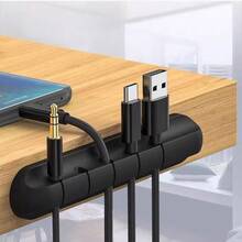 Bộ sắp xếp cáp để bàn tự dính 3/5/7 lỗ, kẹp quản lý cáp sạc điện thoại, cáp dữ liệu, dây nguồn, chuột, tai nghe. - Nhiều màu - Xem 2