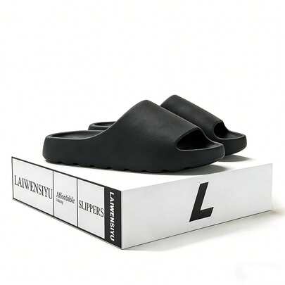 2026 Nuevas sandalias de verano para hombres, suela gruesa cómoda para usar en interiores, baño y exteriores, con diseño antideslizante