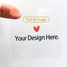 5.08cm Customized Transparent Stickers, Transparent Stickers, Thank You Stickers, Transparent Wedding Stickers, Personalized Wedding Stickers, Glass, Photography - Multicolor - View 1