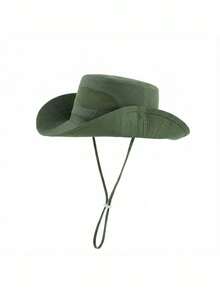 Men's Summer UV Protection Sun Hat, Breathable Hollow Out Sun Visor, Fishing Bucket Hat - Multicolor - View 8