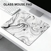 Glass Mouse Pad, Abstract Fluid Art Series, Hard Gaming Mouse Pad Suitable For PC, Smooth Control, Dominate The Game, Durable, Special Glass Surface Enhances Precision And Speed - View 8