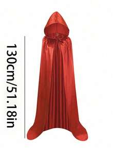 Áo choàng trùm đầu Halloween, Áo choàng phù thủy màu đen mềm mại dành cho cả nam và nữ, Trang phục cosplay, Đồ dùng tiệc tùng, Trang trí ngày lễ - 1 cái - Xem 17