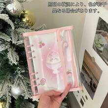 1 Piece - Fresh Transparent Soft Leather A5 Double-Buckle Binder, PVC Material, A5 Binder, Can Be Used As A Photo Album, Sticker Book, Stamp Book, Sticker Binder, Idol Card Organizer, Notebook, Planner, Pocket Book.,Card Holder - Multicolor - View 15