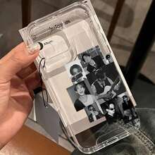 1pcKorean Popular Group E-EnhypenS Phone Suitable 17, 16e, 16, 15, 14, 13, 12, 11 Pro, XR XS X & 8 Plus Transparent TPU Soft Back Cover, Phone, Charging, Anime Style, Y Phone Accessory, Durable Material, Lightweight Cover, Protective Cover, Young Adults, Anime Fanschristmasfall Phone Casephone 17halloween Accessories - 混合顏色 1 - 查看 3