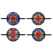 Mandala Pattern Diamond Painting Handmade Art Hair Accessory Retro U-Shaped Hair Stick Updo Ornament - Sets - View 14