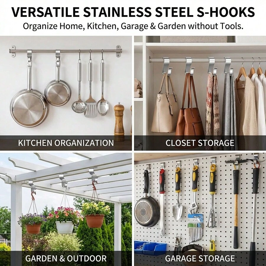 Stainless Steel Wall Panel Hooks Vinyl Seam Concealed Design For Home Office Bathroom - A - View 1