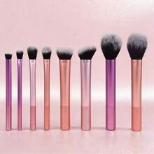 8pcs Professional Makeup Brush Set, High Quality 8-Piece Set Including Powder Brush, Blush Brush, Contour Brush, Eyeshadow Brush, Highlighter Brush, Makeup Brushes Tools For Flawless Makeup Application - Multicolor - View 1