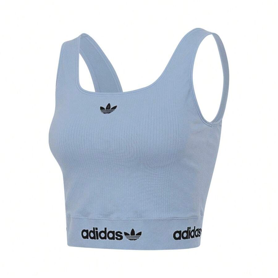 Adidas Originals Women's Waistband Tank Top, Casual Vest KB6422 - Purple - View 1