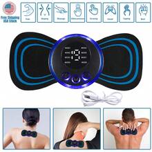 1 Pack Electric Back/Neck Massagers, Suitable For Arms, Chest, Neck, Shoulders And Legs, With 8 Modes And 19 Intensity Levels, 15 X 6.5cm, Blue - C - 查看 1