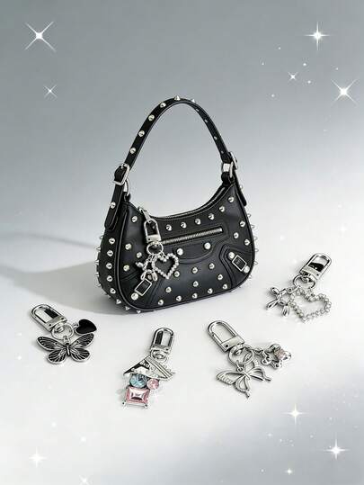 1 mặt dây chuyền hình bướm và trái tim dễ thương, mặt dây chuyền hình chó bóng bay đính kim cương, có một chiếc dành cho bạn, phụ kiện hình bướm đáng yêu, móc khóa nữ tính, thích hợp làm quà tặng cho bé gái, phụ nữ, có thể dùng làm móc khóa hoặc treo trên túi xách, ví, ba lô, bóp, lý tưởng cho sinh nhật, Ngày Valentine, Giáng sinh, Lễ Phục sinh, Lễ Tạ ơn, Kỷ niệm, Lễ tốt nghiệp, Ngày của Mẹ, Ngày Nhà giáo và nhiều dịp khác.