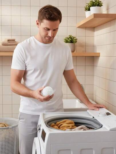 1pcPowerful Enhanced Hair Removal Without Electricity, Wrinkle Softener, Anti-Tangling To Extend The Life Of The Machine, Suitable For Front/Top Loading Machines - Laundry Assistant Accessories, Durable Structure, Compact Size, Long-Lasting Use, Durable Washing Balls, No Tangles In Clothes Washing And Care . Cleaning Auxiliary Little Helper Anti-Wrinkle Products, Holiday Gifts For Wives And Mothers[Style And Color Are Randomly Sent]