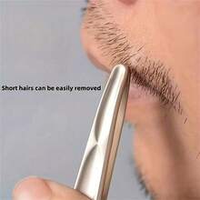 High Precision Epilation Tweezers, Stainless Steel Curved Eyebrow Tweezers, Ergonomic Handle Design, Suitable For Fine Hair, Whiskers, Eyebrows And Other Beauty Care Tools, Beauty Eyebrow Shaping Tweezers - Multicolor - View 2