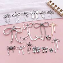 20 款可爱镂空合金蝴蝶结吊坠，DIY 吊坠和珠宝配件，适用于手工项链、手链和耳环。 - 弓 - 查看 9