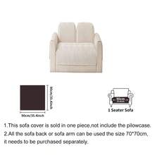 1pc Thick Plush Sofa Cover, Minimalist Modern Style Sofa Pad, All Season Use, Dust-Proof, Dirt-Resistant, Anti-Slip, Machine Washable, Pet-Friendly Sofa Protector, Suitable For Bedroom, Office, Living Room - White - View 17