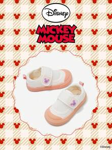 Disney Authorized Collaboration With  | A Pair Of  Children's Sneakers, Suitable For Daily, Festival, Sports, And Outdoor Wear. It Fits The Foot Comfortably, Is Anti-Slip, Wear-Resistant, And Breathable (Boys' Sneakers, Boys' Board Shoes, Children's Sneakers, Girls' Sneakers, Girls' Board Shoes) - Pink - View 2