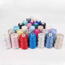 50g Shiny Sequin Crochet Knitting Yarn, DIY Sweater, Bag, Hat Handicraft Materials - Multicolor - View 12