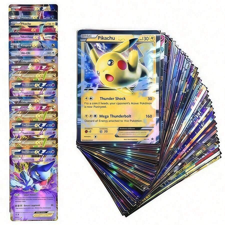 Gói bài TCG tổng hợp với các lá bài hiếm ngẫu nhiên, rất phù hợp để mở rộng bộ sưu tập bài của bạn. Giao hàng ngẫu nhiên. - Nhiều màu - Xem 1