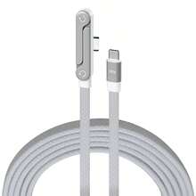 240W Fast Charging Data Cable With Phone Holder, 90° Bend, 360° Rotation, Multi-Angle Adjustment, Braided Cable, Compatible With Apple 17, Gaming Phones, 240W Charging Cable With Holder Compatible With Apple 17, Tablets, And Fast Charging For Gaming Phones Compatible With IPhone 17, 17 Pro Max, 16, 16 Plus, 16 Pro, 16 Pro Max, Compatible With Redmi, Compatible With OnePlus Charger Travel Type C - Multicolor 3 - View 17