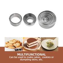 3/5/12pcs Round Dumpling Cutter Set,Stainless Steel Cake Mold Rings, Round Mousse Cake Ring, Cookie Cutters, Pancake Molds, Baking Tools - - - View 6