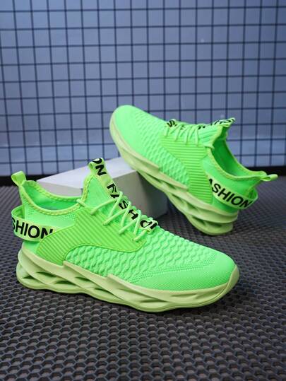 男士透气镂空针织休闲运动鞋，四季皆宜