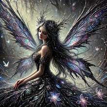 5D Diamond Painting Kit - Starry Forest Fairy. Suitable For Beginners, Can Be Used For Home Or Office Wall Decor. - round diamond - View 1