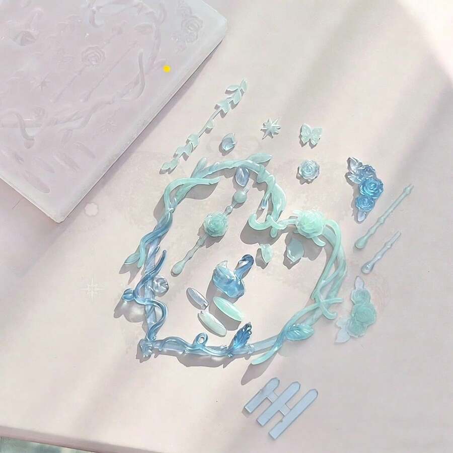 Resin Casting Mold, Silicone Mold Accessories, Resin Liquid Mold, Resin Keychain Silicone Mold, Resin Mold - Silicone - View 1