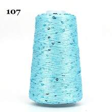 50g Shiny Sequin Crochet Knitting Yarn, DIY Sweater, Bag, Hat Handicraft Materials - Multicolor - View 40