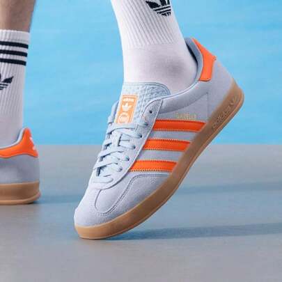 Adidas GAZELLE INDOOR Cushioned Casual Sneakers, Unisex Fitness Running Daily Sports Shoes JH5405