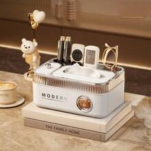 Multifunctional Spring Tissue Box, High-End Living Room Storage Box, Coffee Table Remote Control Organizer, Desktop Stationery, Glasses, And Other Miscellaneous Item Organizer, Household Desktop Organizer. - Multicolor - View 10