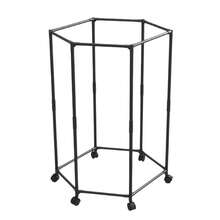 Hexagonal Clothes Rack With Wheels – No Tools Portable Garment Rack With Brakes, Space Saving Rolling Clothes Drying Rack For Home Dorm, Heavy Duty Metal Hanging Rail - View 8