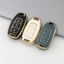 适用于现代汽车的TPU钥匙遥控器保护套，适用于Santa Fe、I30、IX35、Encino、KONA、Solaris、Sonata、Azera、Grandeur、Elantra、Accent等车型，可保护无钥匙进入遥控器。 - 單包 - 查看 6