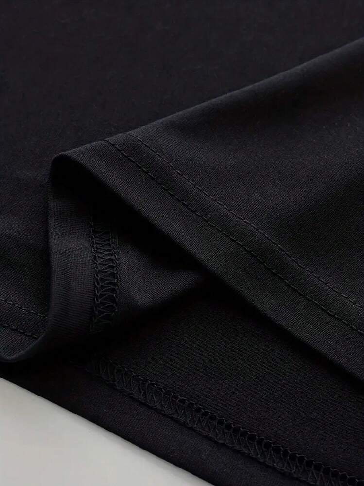 Camiseta de Música Gráfica para Hombre, Azul Marino, con Diseño de Ritmo de Auriculares, Camiseta Ligera de Verano, Adecuada para DJs, Productores y Otros Usuarios Casuales: Cuello Redondo Transpirable, Ropa Exclusiva de Productor, Cómoda y de Ajuste Perfecto. - Negro - Añade 4