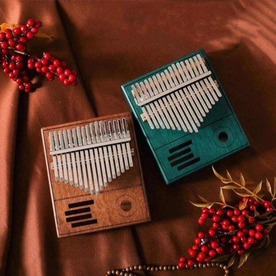 Thumb Piano 17 Tone Kalimba Kalimba Beginner's Introduction Thumb Piano Portable Instrument Finger Piano Instrumentos Musicales - 彩色 - 查看 1