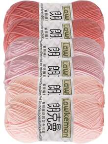 6pcs/300g Medium Soft Yarn, Suitable For Crochet Projects, Can Be Used For DIY Crochet Bags, Crafts, Decorations, Holiday Gifts, A Wonderful Commemorative Gift For Family And Friends - Multiple Styles - View 1
