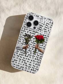 时尚花朵情书印花透明手机壳，兼容 13/11/17/17 Pro/16/14/15/15 Pro/15 Plus/15 Pro Max/7 Plus/8 Plus/X/Xs Max/Xr/11 Pro/12 Pro/13 Pro/14 Pro/12 Mini/13 Mini/11 Pro Max/12 Pro Max/13 Pro Max/14 Pro Max/14 Plus/17 Pro Max/17 Air/6/6s Plus/7/8/16 Pro/16 Plus/16 Pro Max/SE2/17 Pro Max 和三星 Galaxy A54/A14/A12/A13/A15/A32/A33/A24/A52S/S20/S21/S22/S23/S24/S23 Plus/S24 Ultra/S25/A15/A33/A23。 - 彩色 - 查看 4